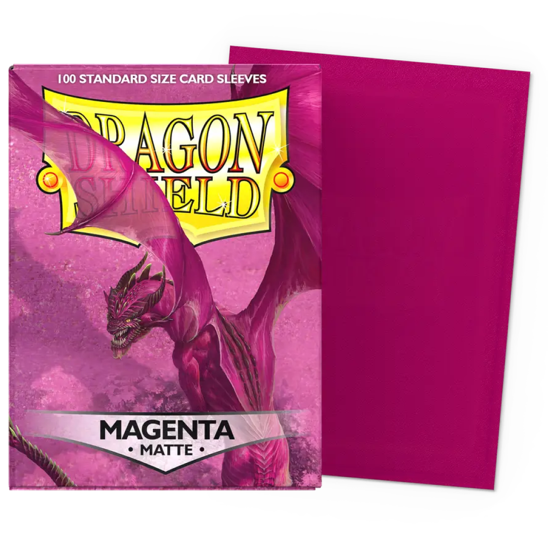 100 Dragon Shield Sleeves - Matte Magenta
