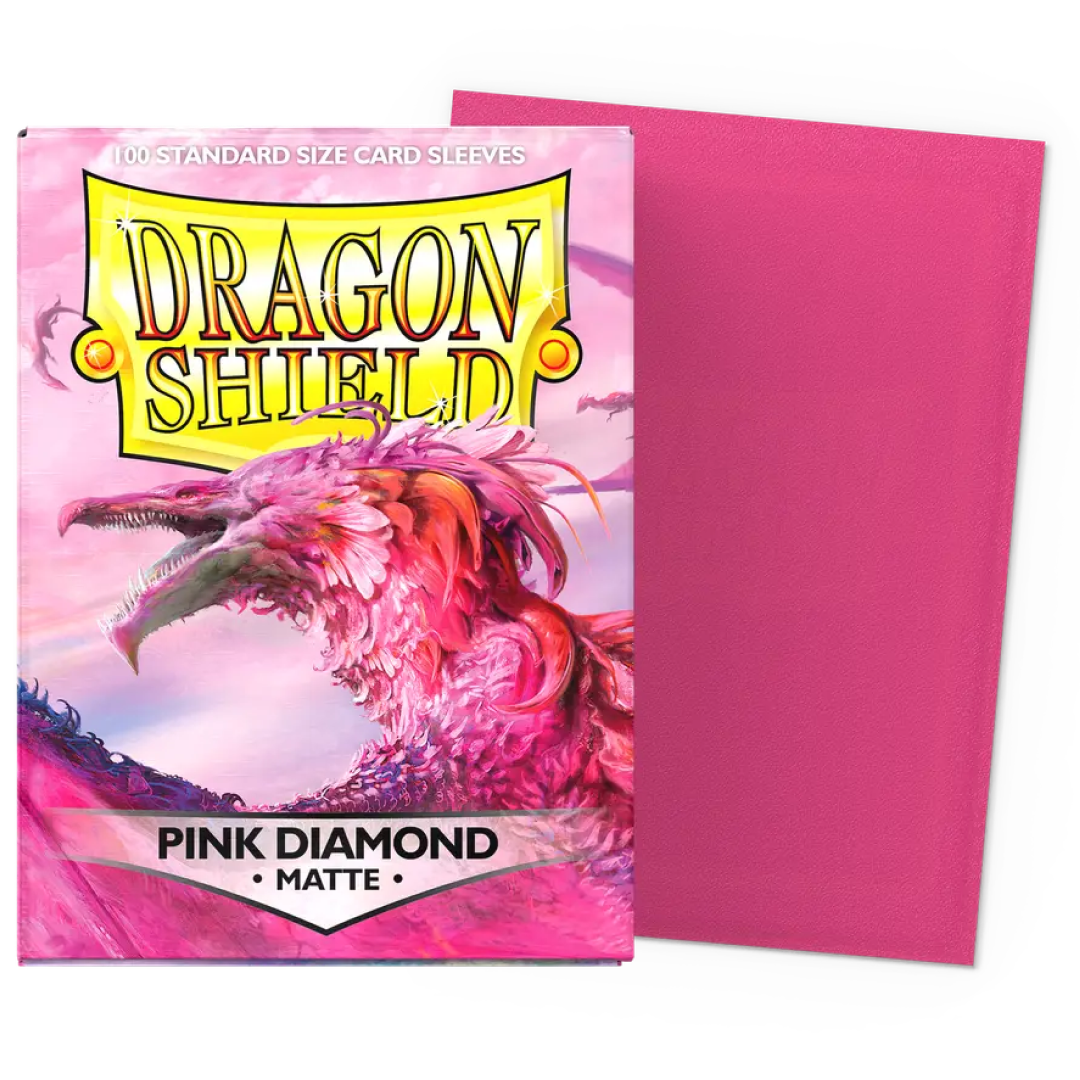 100 Dragon Shield Sleeves - Matte Pink Diamond