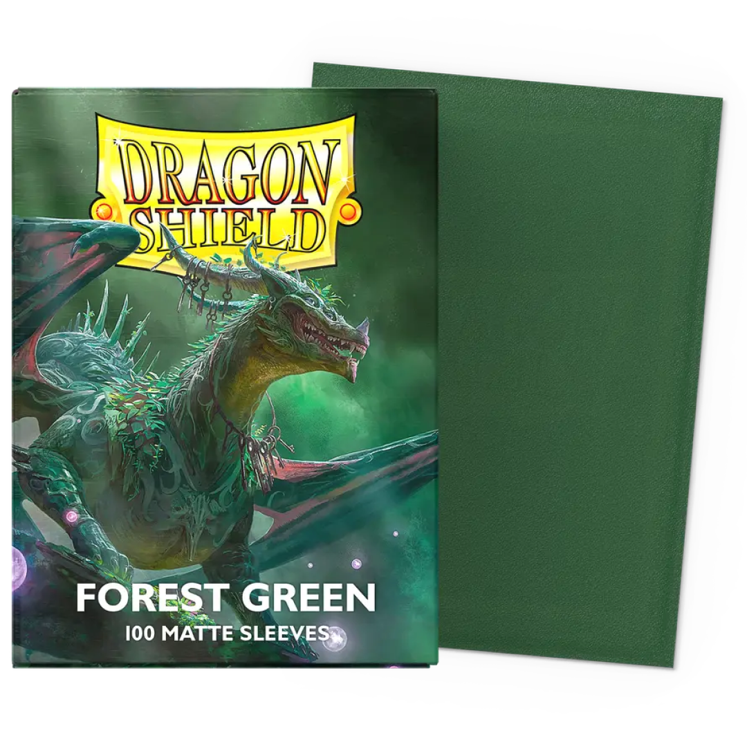Dragon Shield - Standard Sleeves Matte (100 Sleeves) Forest Green