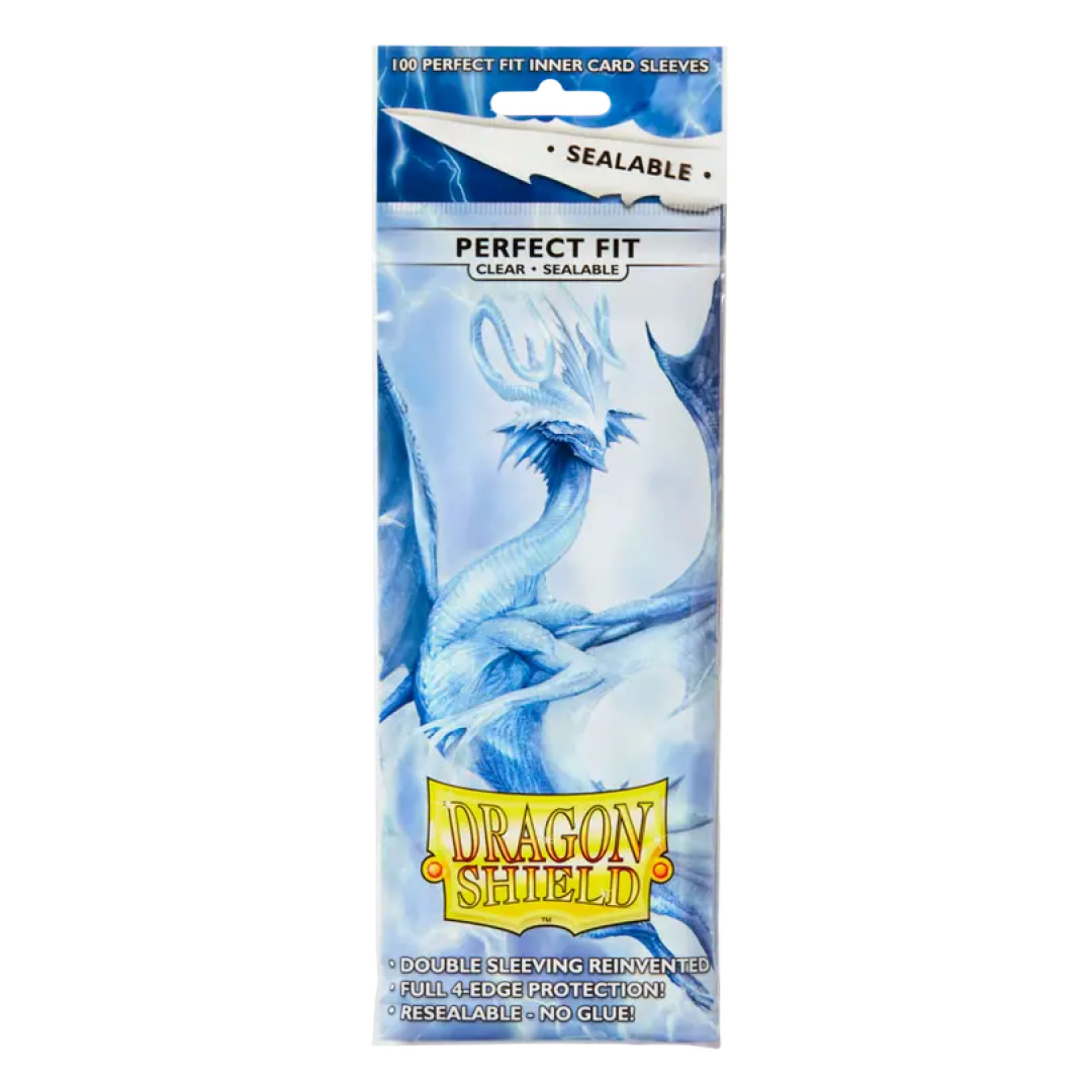 Dragon Shield - Standard Perfect Fit Sealable Sleeves (100 Sleeves) - Clear