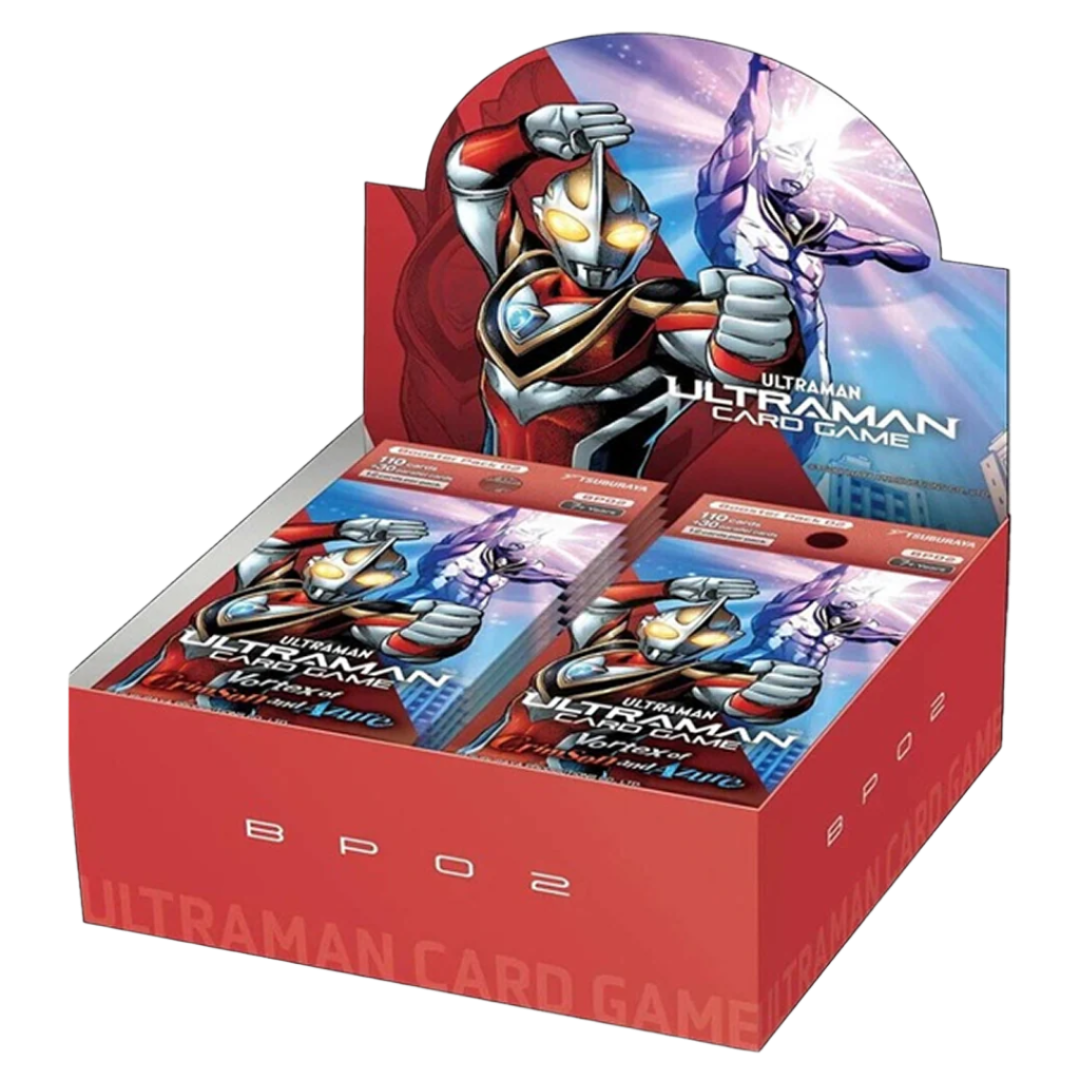 Ultraman TCG: BP02 - Vortex of Crimson and Azure - Booster Display