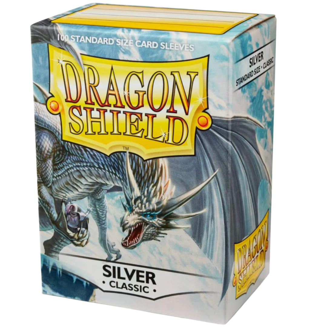 100 Dragon Shield Sleeves - Classic Silver