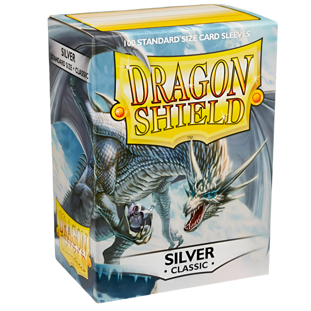 100 Dragon Shield Sleeves - Classic Silver