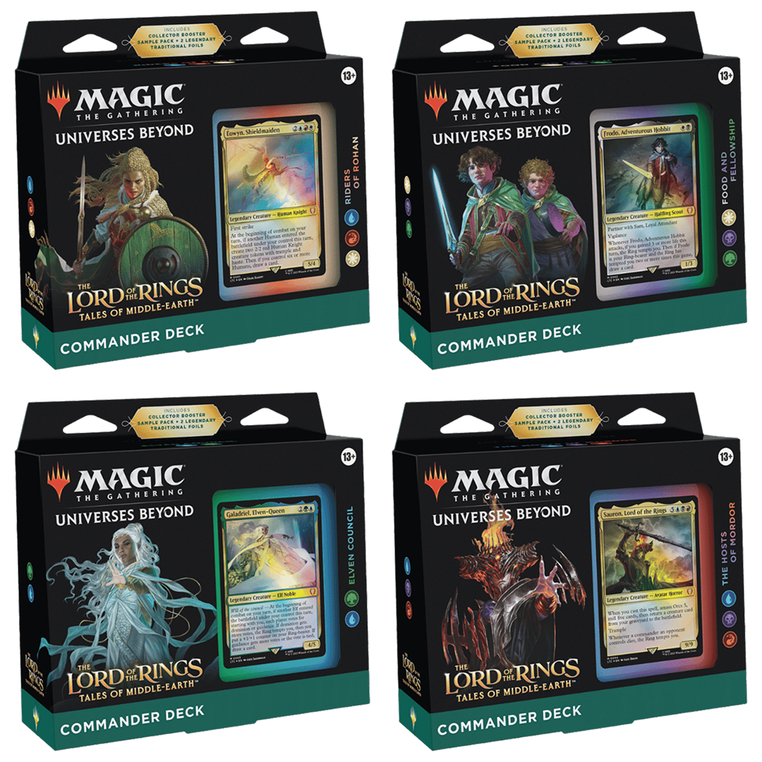 The Lord of the Rings: Tales of Middle-Earth Commander Deck Set - English