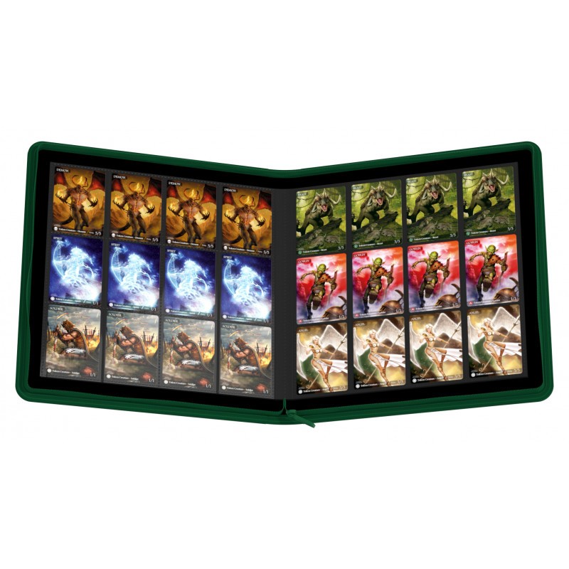 Ultimate Guard - Zipfolio 480 - 24-Pocket XenoSkin (Quadrow) - Green