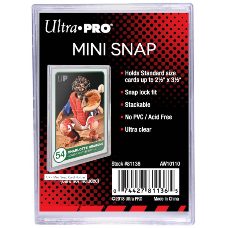 Ultra Pro UV Mini Snap Card Holder