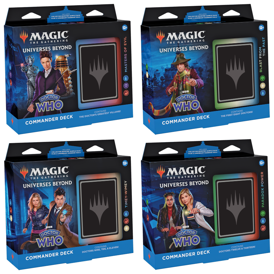 Universes Beyond: Doctor Who Commander Deck - English - Set (all 4 Decks)