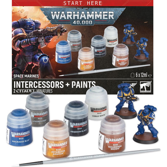 Warhammer Colour Paints Set - Space Marines Intercessors