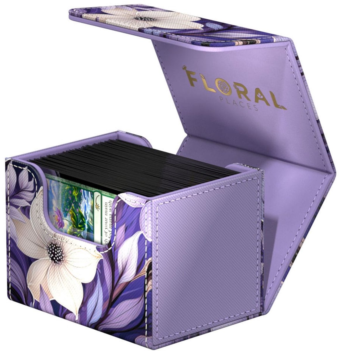 Ultimate Guard Sidewinder 100+ Xenoskin "Floral Places" - Moonlit Glen