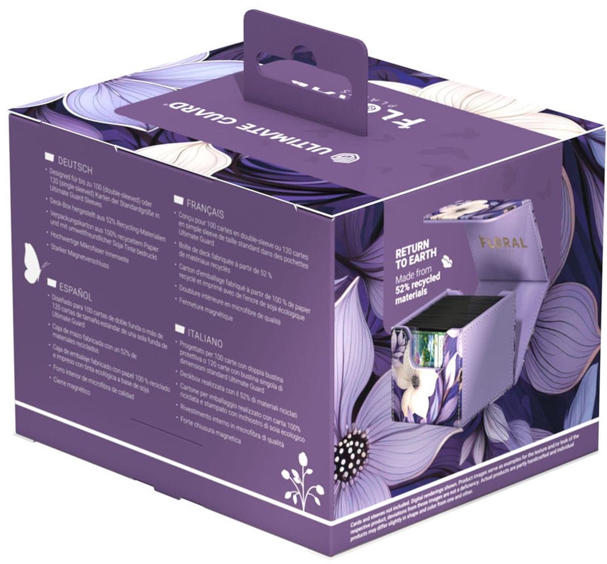 Ultimate Guard Sidewinder 100+ Xenoskin "Floral Places" - Moonlit Glen