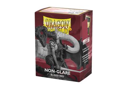Dragon Shield - Non-Glare - Blood Red - Matte Sleeves - Standard Size (100 Sleeves)
