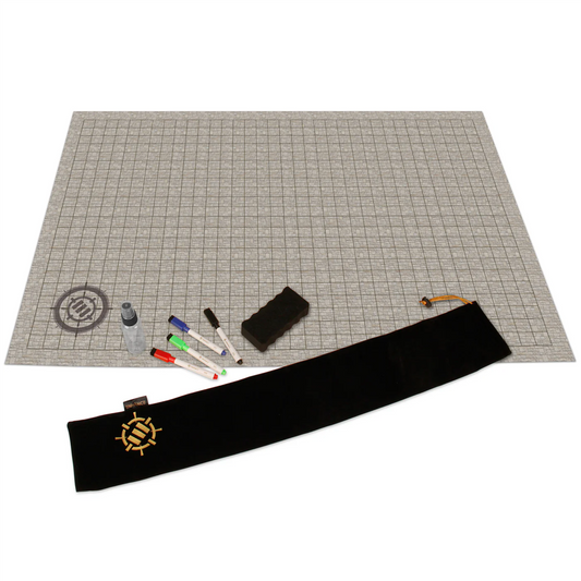 ENHANCE Tabletop RPG Grid Mat Campaign Kit (Stone)