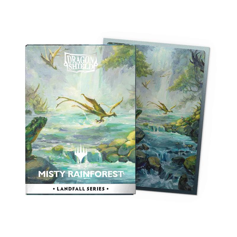 Dragon Shield Matte Landfall Series - Misty Rainforest (100 Standard Sleeves)