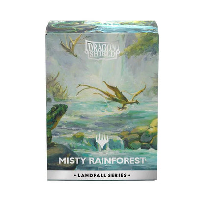 Dragon Shield Matte Landfall Series - Misty Rainforest (100 Standard Sleeves)