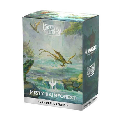Dragon Shield Matte Landfall Series - Misty Rainforest (100 Standard Sleeves)
