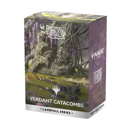 Dragon Shield Matte Landfall Series - Verdant Catacombs (100 Standard Sleeves)