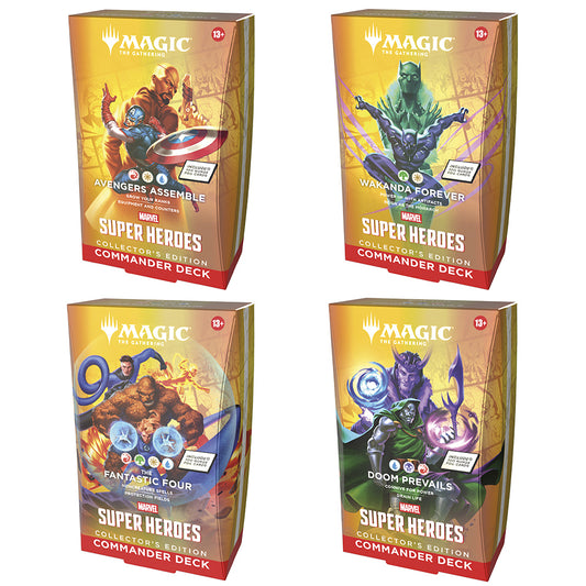 Magic: the Gathering - Marvel Super Heroes Commander Deck Set Collector’s Edition (set of 4 decks)