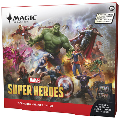 Magic: the Gathering - Marvel Super Heroes: Villains Unleashed + Heroes United Scene Boxes - English