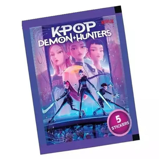 K-Pop Demon Hunters Envelope com 5 Cromos