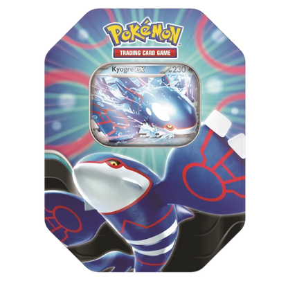 Azure Legends Tins: Kyogre ex Tin (4 Boosters)