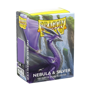 Dragon Shield - Standard Sleeves Matte (100 Sleeves) Nebula & Silver