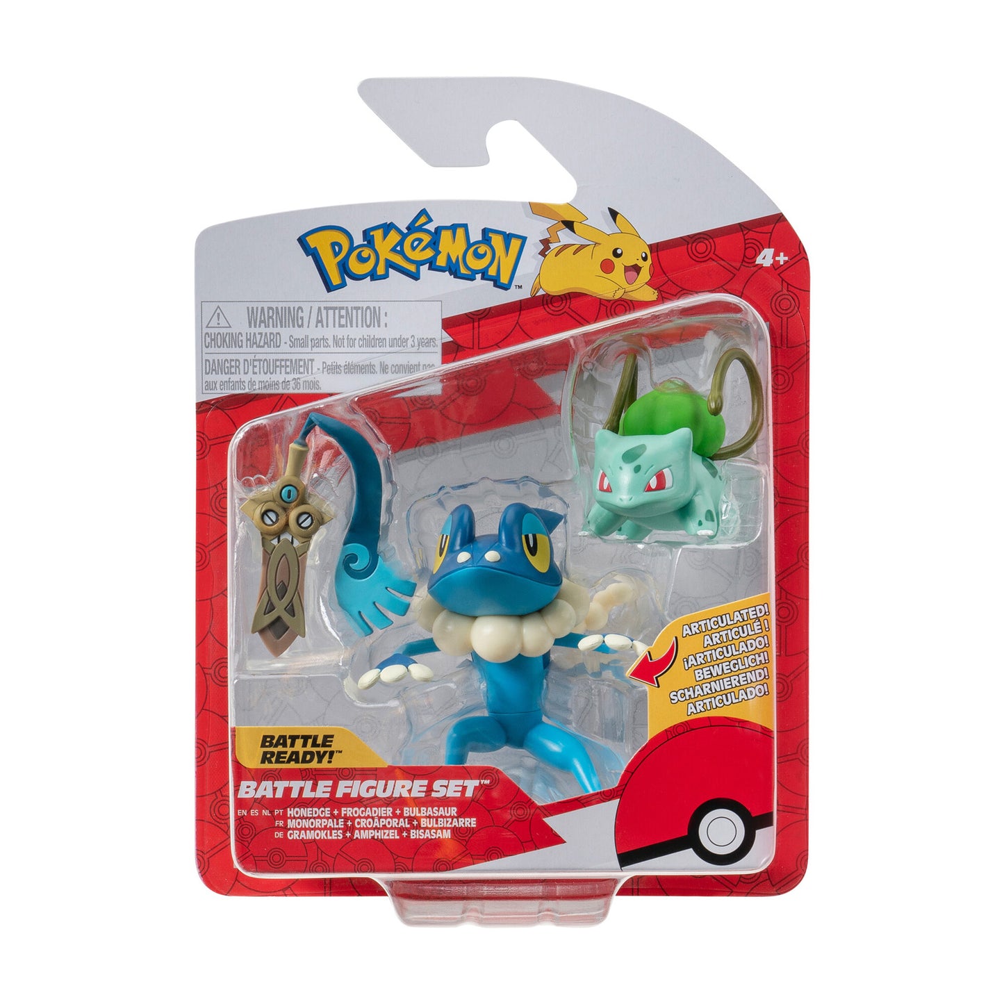 Pokémon Clip 'N' Go (Honedge + Frogadier + Bulbasaur)