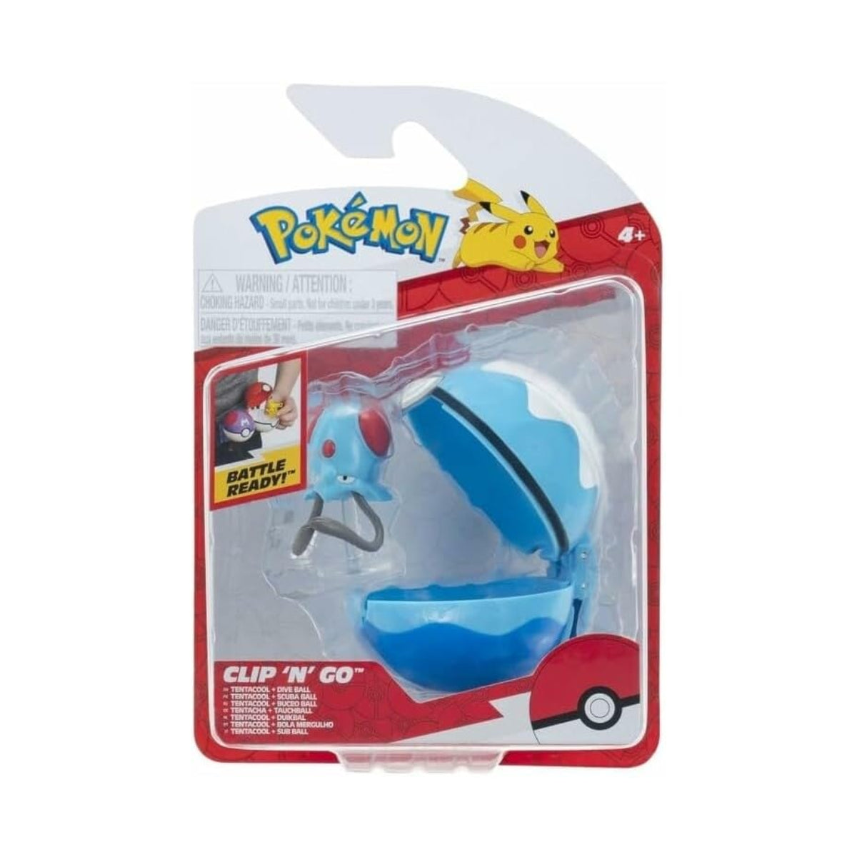 Pokémon Clip 'N' Go (Tentacool with Dive Ball)