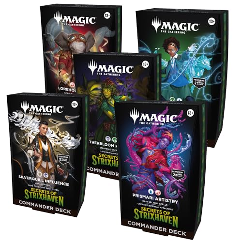Magic: the Gathering - Secrets of Strixhaven Commander Deck Set (set of 5 decks)