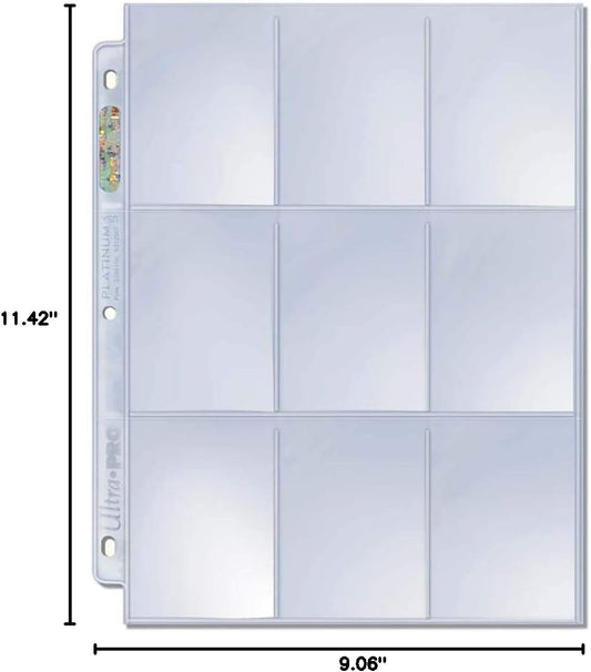 1 Ultra Pro PLATINUM Nine Pocket Pages