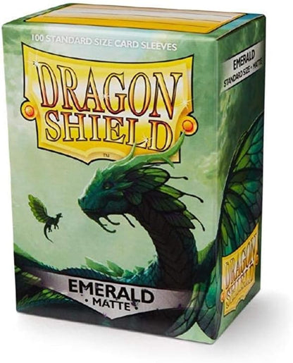 100 Dragon Shield Sleeves - Matte Emerald