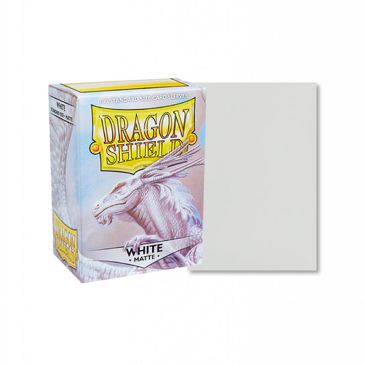 100 Dragon Shield Sleeves - Matte White