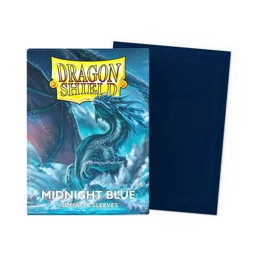 100 Dragon Shield Matte Sleeves - Midnight Blue