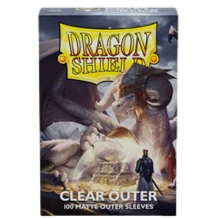 Dragon Shield Standard size Outer Sleeves - Matte Clear