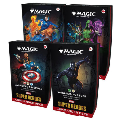 Magic: the Gathering - Marvel Super Heroes Commander Deck Set (set of 4 decks)