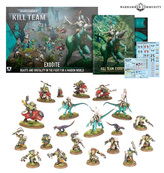 Warhammer 40,000: Kill Team - Exodite box and miniatures