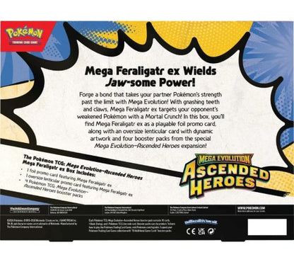 Pokémon: Mega Evolution - Ascended Heroes EX Box: Mega Feraligatr