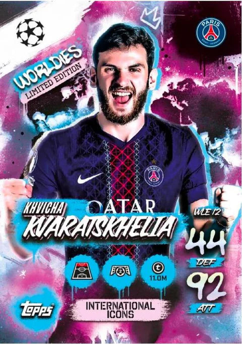 2025/26 Topps Match Attax UEFA Champions League Soccer Retail - Booster (12 Cards)