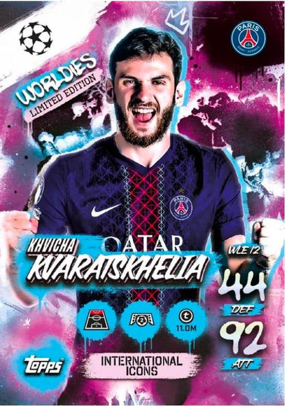 2025/26 Topps Match Attax UEFA Champions League Soccer Retail - Booster (12 Cards)