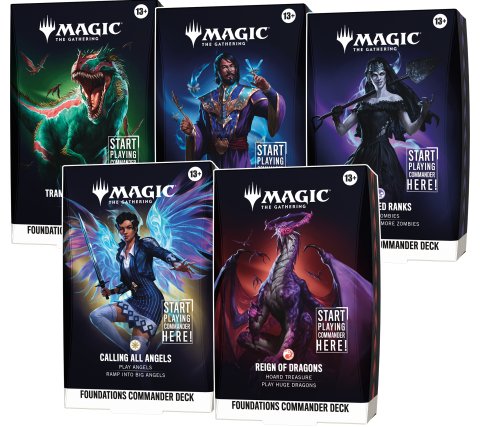 Magic: The Gathering - Foundations Commander Deck Bundle (set of 5)