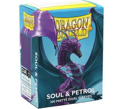 DS - Standard Dual Sleeves: Soul & Petrol [Matte] (100 Sleeves)