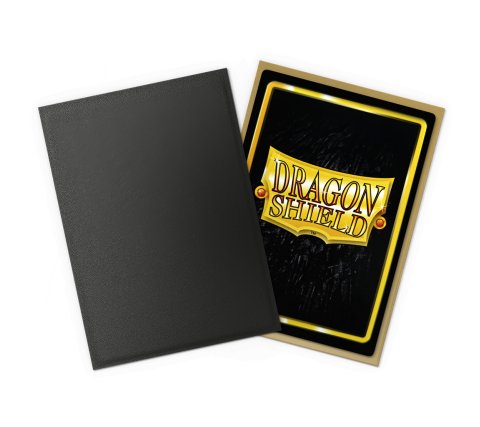 DS - Standard Dual Sleeves: Black & Gold [Matte] (100 Sleeves)