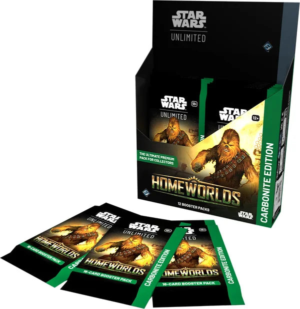 Star Wars Unlimited – Homeworlds Carbonite Edition Booster Box | Factory Sealed
