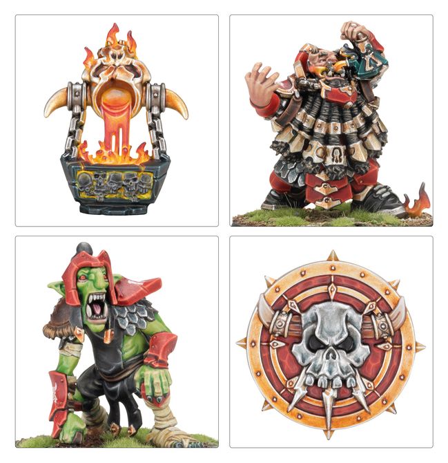 Blood Bowl - Chaos Dwarf Team : Zharr-Naggrund Ziggurats