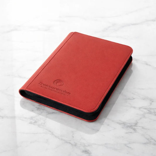 TreasureWise - WiseGuard Mini Zip Binder 4 (160 cards) - Red