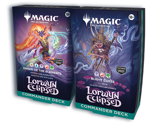 Magic: the Gathering - Lorwyn Eclipsed Commander Deck - Blight Curse + Dance of the Elements - EN