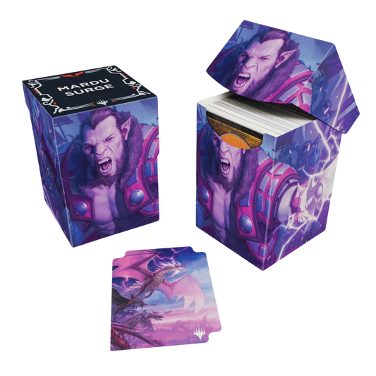 Ultra Pro - Tarkir: Dragonstorm 100+ Deck Box Commander for MtG - Mardu