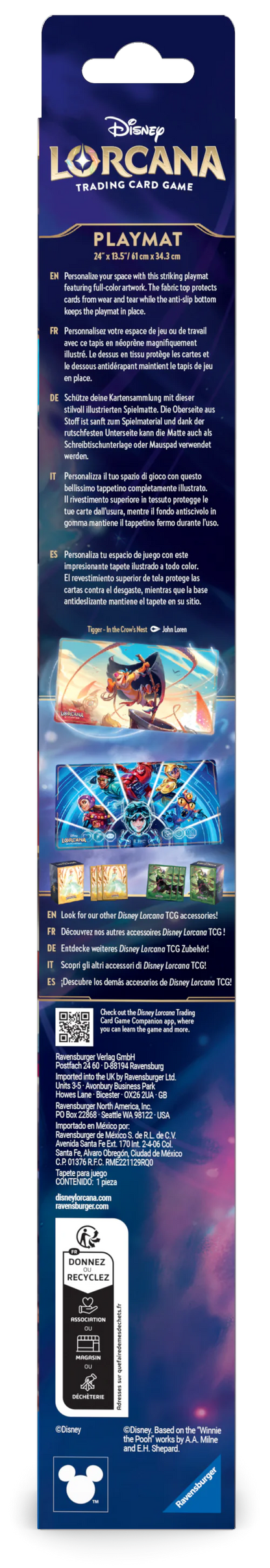 Disney Lorcana Playmat A - Tigger - In the Crow's Nest_Set 7