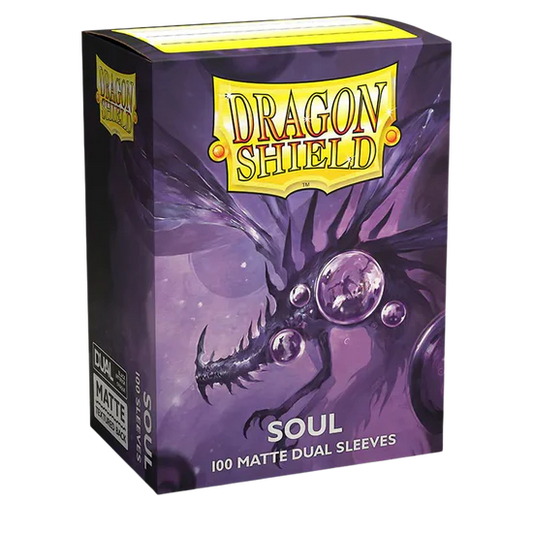 Dragon Shield - Matte Dual Sleeves - Metallic Purple / Soul (100 Sleeves)