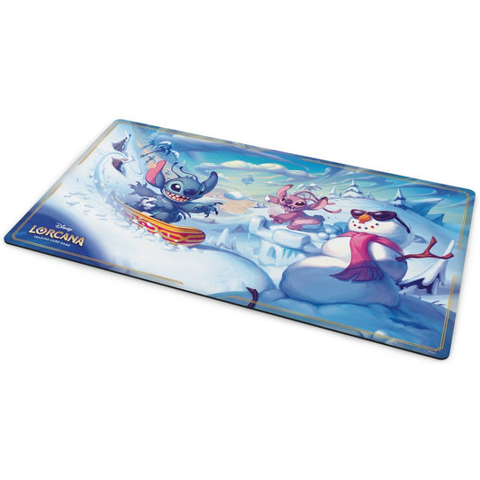 Disney Lorcana: Hyperia City Playmat - Stitch & Angel in Winterspell