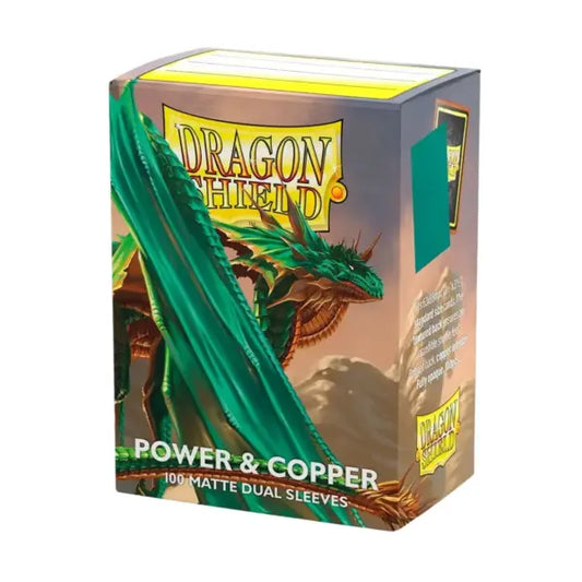 DS - Standard Dual Sleeves: Power & Copper [Matte] (100 Sleeves)